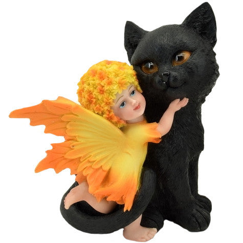 Fée avec Chat noir