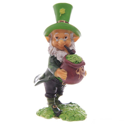 Leprechaun avec sac de trèfles